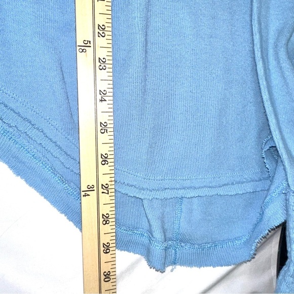 Free People Women’s Sz S Blue Long Sleeve Oversized Soft Knit Shirt We The Free - Picture 12 of 14